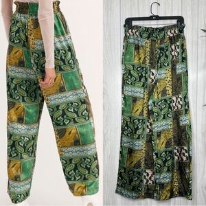 Intimately Free People Patch Things Up Pants Boho Patchwork Paisley sz M Medium